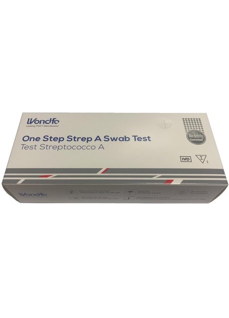 TEST ONE STEP STREP A DETERMINAZIONE QUALITATIVA ANTIGENI STREPTOCOCCO A IN TAMPONE FARINGEO AUTODIAGNOSTICO