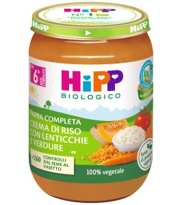 HIPP CREMA RISO LENTICCH VERD