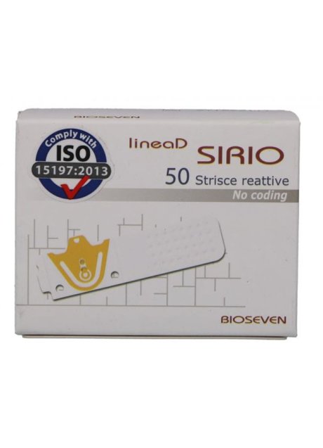 STRISCE MISURAZIONE GLICEMIA LINEA D SIRIO 50 PEZZI