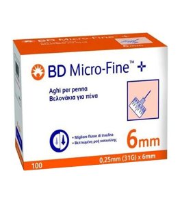 AGO PER PENNA DA INSULINA BD MICROFINE GAUGE 31 6MM 100 PEZZI