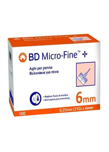 AGO PER PENNA DA INSULINA BD MICROFINE GAUGE 31 6MM 100 PEZZI