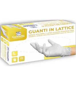 GUANTI LATT S/POL S 100PZ GAMMAD