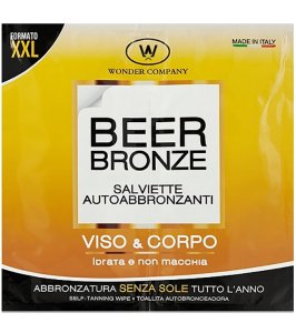 BEER BRONZE SALVIETTE AUTOABBRONZANTI 2 BUSTE
