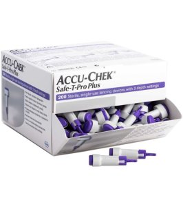 LANCETTE PUNGIDITO ACCU-CHEK SAFE T PRO PLUS PD 200 PEZZI