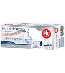 SIRINGA PIC SOLUTION PRONTO INIEZIONE 2,5 ML AGO GAUGE 23 11/4 10 PEZZI