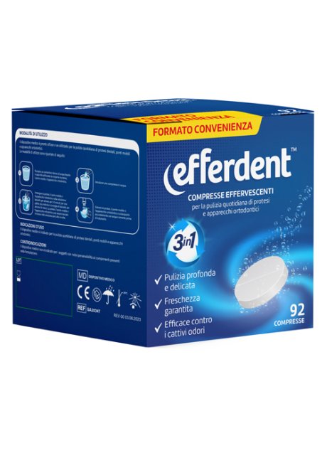 EFFERDENT EFFERVESCENTI 92CPR