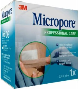 3M MICROPORE SURG T TA M5X25MM