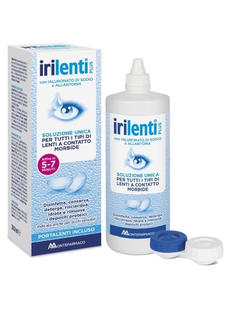 SOLUZIONE UNICA PER LENTI A CONTATTO IRILENTI 360 ML + PORTALENTI