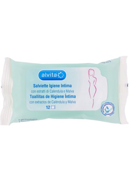 ALVITA SALVIETTINE PER IGIENE INTIMA 12 PEZZI