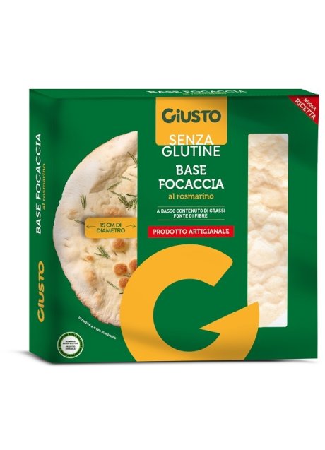 GIUSTO FONDO FOCACCIA ROSM.130GR