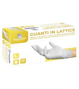 GUANTI LATT C/POL M 100PZ GAMMAD