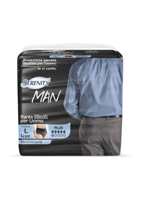SERENITY MAN PANTS BLACK L 12P