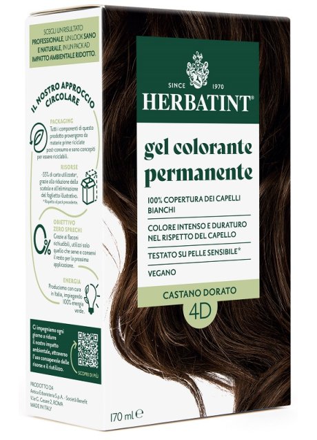 HERBATINT 4D CASTANO DOR 170ML