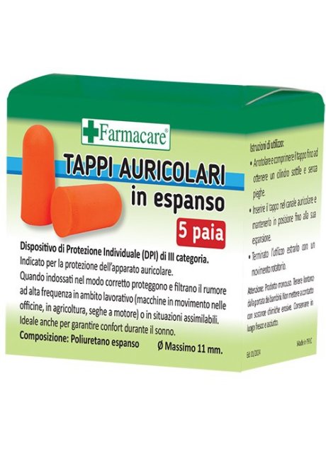 TAPPI AURICOLARI ESPANSO 5PAIA