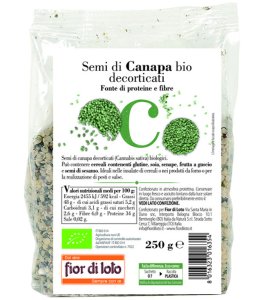 SEMI CANAPA DECORTIC BIO250G FDL