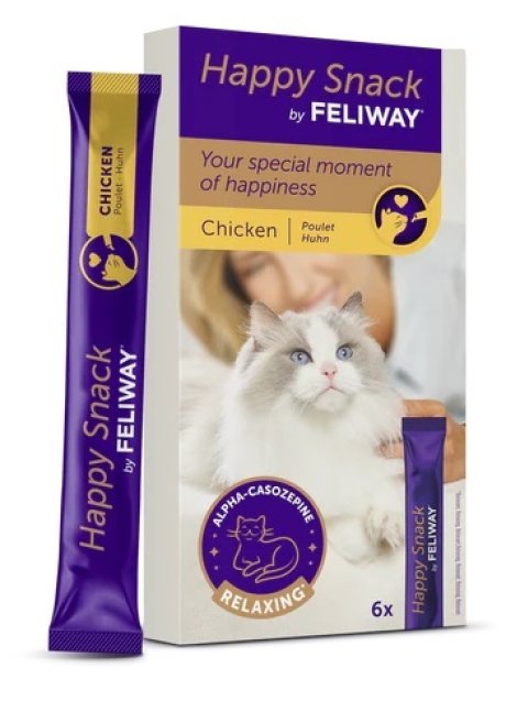 V FELIWAY HAPPY SNACK POLLO 6STK
