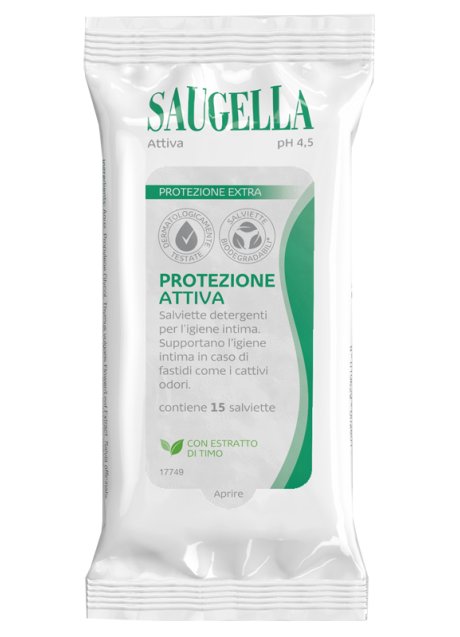 SAUGELLA ATTIVA SALVIETTINE15P