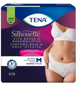 TENA SILHOUETTE P WHITE M 12PZ