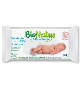 SALVIETTE 99% ACQUA BIONATUS 64P