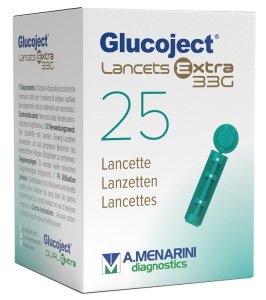 LANCETTA PUNGIDITO GLUCOJET EXTRA GAUGE 33 25 PEZZI