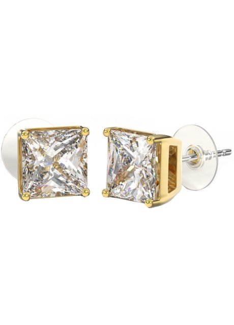 BJT381 ORECCHINO QUEEN MARGARET 8MM GOLD PLATED