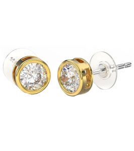 BJT383 ORECCHINO QUEEN ISABEL 6MM GOLD PLATED
