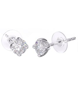 BJT392 ORECCHINO QUEEN CATHERINE 4MM STAINLESS STEEL