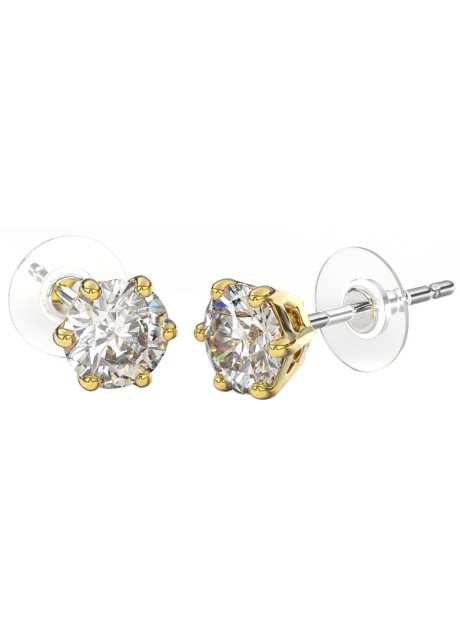 BJT395 ORECCHINO QUEEN CHARLOTTE 6MM GOLD PLATED