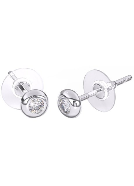 BJT397 ORECCHINO QUEEN RANIA 4MM STAINLESS STEEL