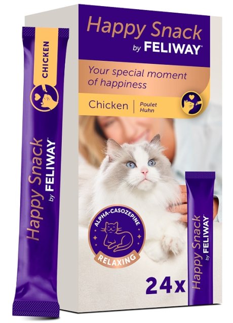 V FELIWAY HAPPY SNACK POLLO 24ST