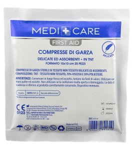 GARZA COTONE 10X10CM 25PZ