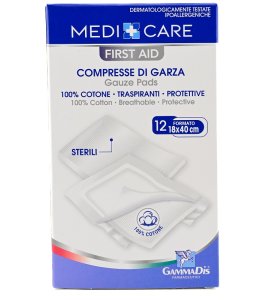 GARZA COTONE 18X40CM 12PZ