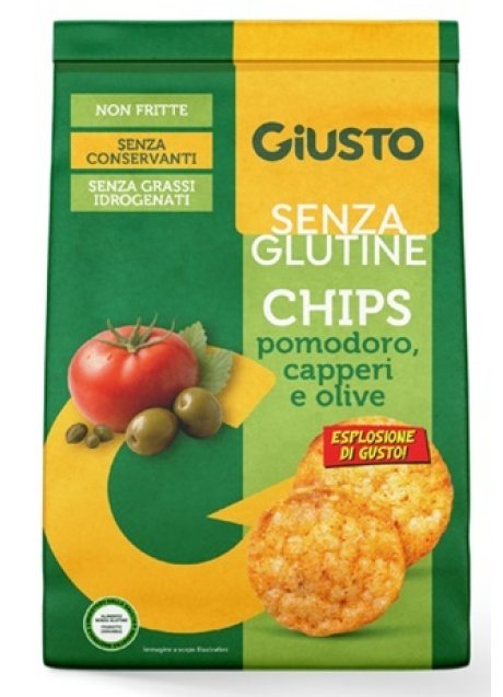 GIUSTO CHIPS POMOD/CAPP/OLI 40GR
