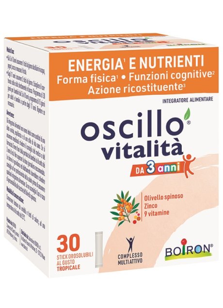 OSCILLO VITALITA' BB 3+ 30STK OR