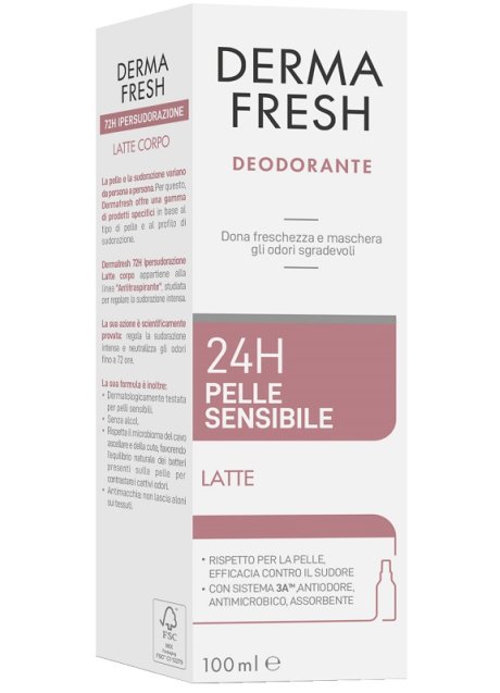DERMAFRESH 24H P SENS LAT100ML
