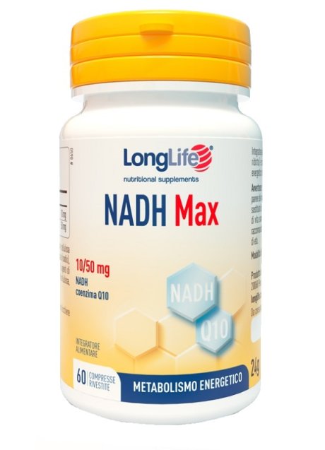 LONGLIFE NADH MAX 60CPR RIVEST