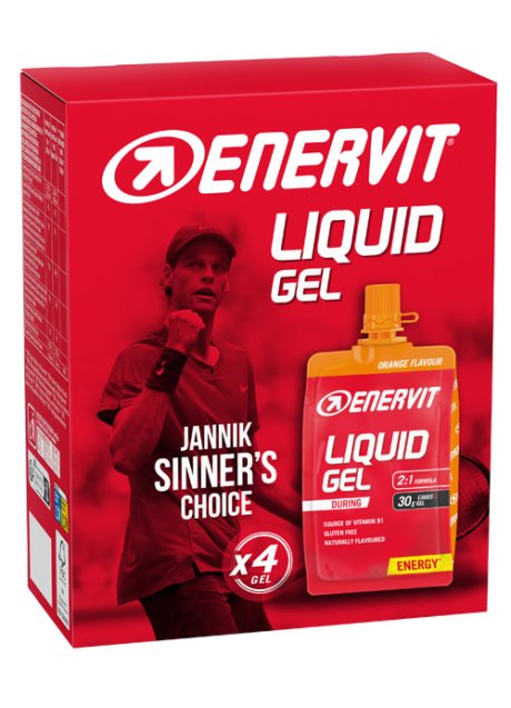 ENERVIT SPORT LIQ.GEL ARANCIA 4P