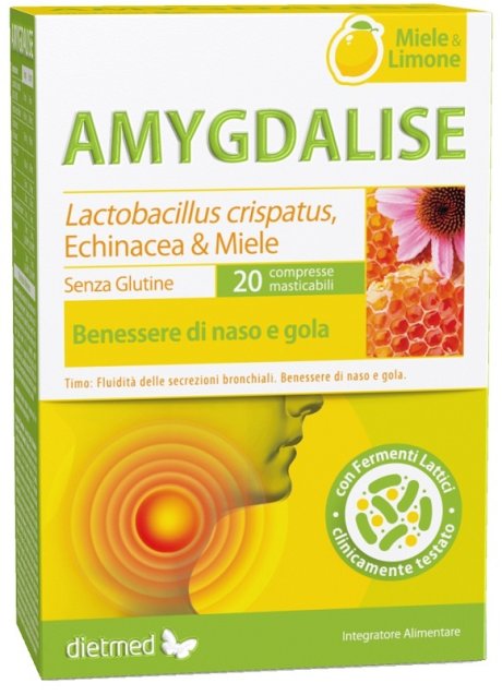 AMYGDALISE MIELE LIMONE 20CPR