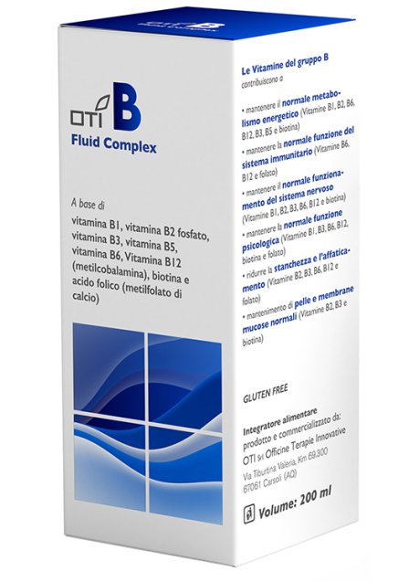 OTI B FLUID COMPLEX GTT 200ML