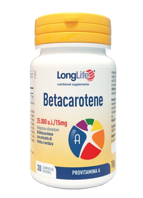LONGLIFE BETACAROTENE 30CPR