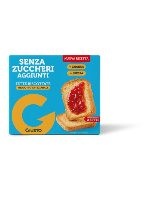 GIUSTO S/ZUCCH FETTE BISC 120G