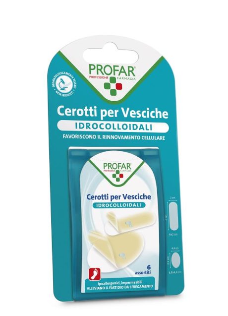 CEROTTO IDROCOLLOIDALE PROFAR ASSORTITO 6 PEZZI