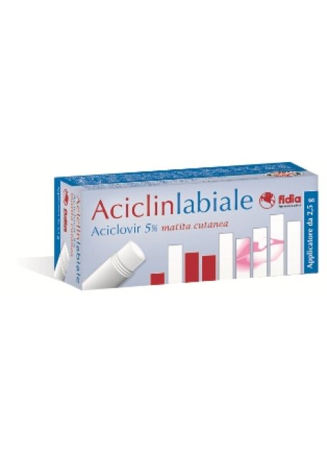ACICLINLABIALE*matita cutanea 2,5 g 5%