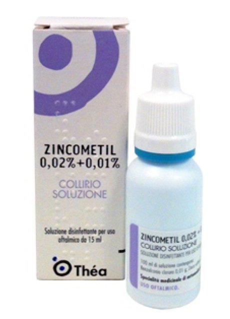 ZINCOMETIL*collirio 15 ml 0,02% + 0,01%