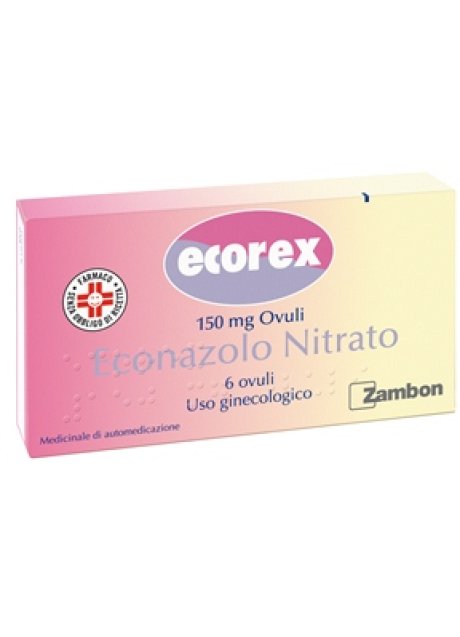 ECOREX*6 ovuli vaginali 150 mg