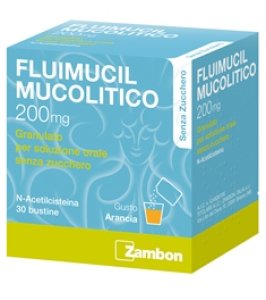 FLUIMUCIL MUCOLITICO*30 bust grat 200 mg senza zucchero