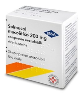 SOLMUCOL MUCOLITICO*24 cpr orosolub 200 mg