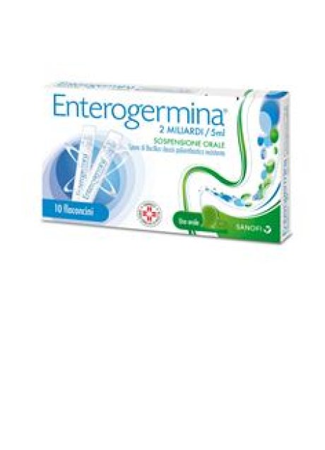 ENTEROGERMINA*orale sosp 10 flaconcini 2 mld 5 ml ENTEROGERMINA*orale sosp 10 flaconcini 2 mld 5 ml