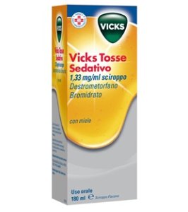 VICKS TOSSE SEDATIVO*1 flacone 180 ml 1,33 mg/ml sciroppo