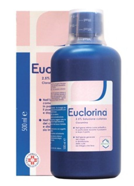 EUCLORINA 2,5%*soluz cutanea 500 ml EUCLORINA 2,5%*soluz cutanea 500 ml